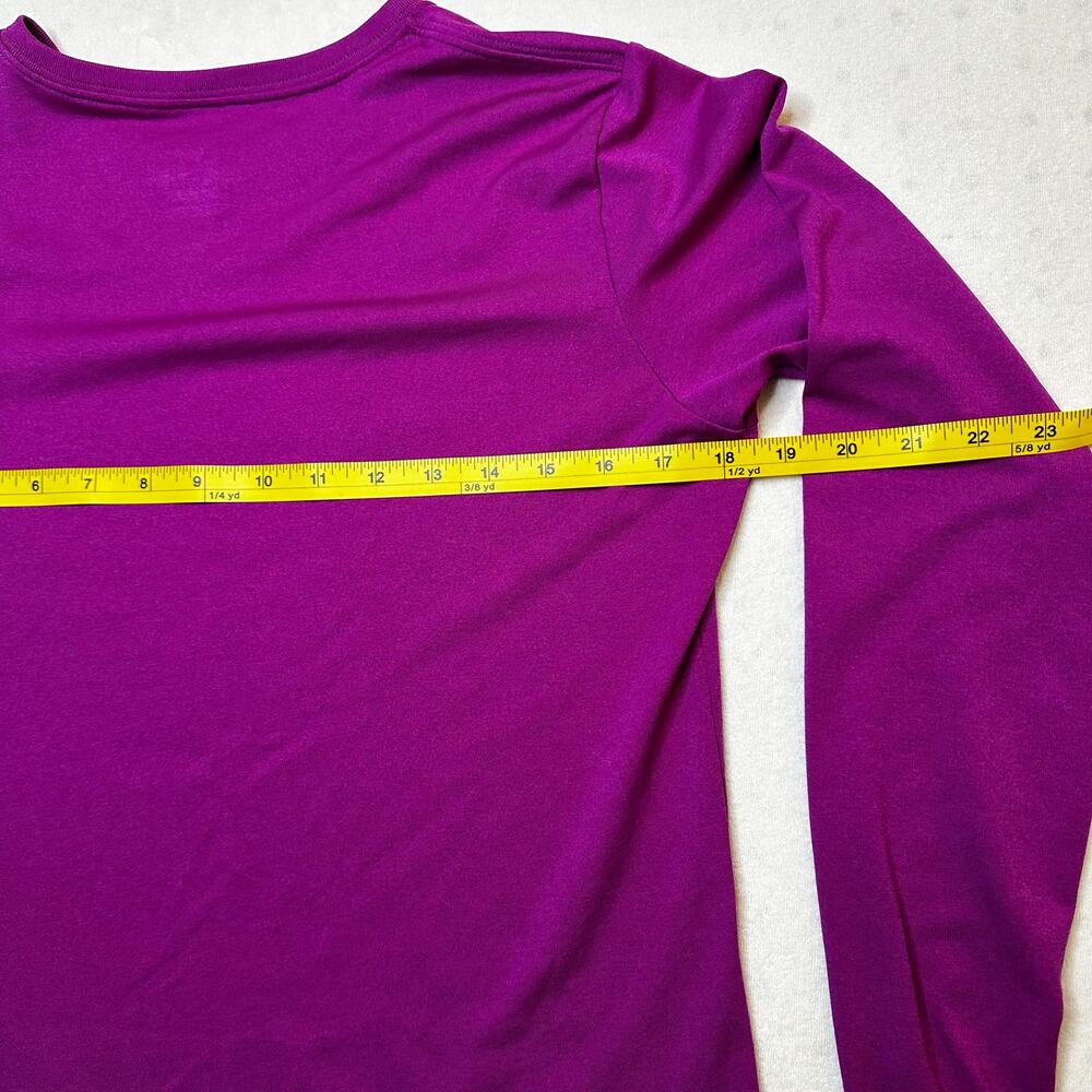 Nike Dri-FIT Women’s Long Sleeve Athletic Top Purple Medium Running Training - Picture 5 of 7